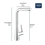 Grohe Zedra 33893 Single-Handle Pull-Out Kitchen Faucet - Image 3