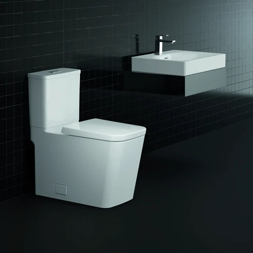 39661-1 Grohe Eurocube 39661 Two-Piece Elongated Dual Flush Toilet - Image 1