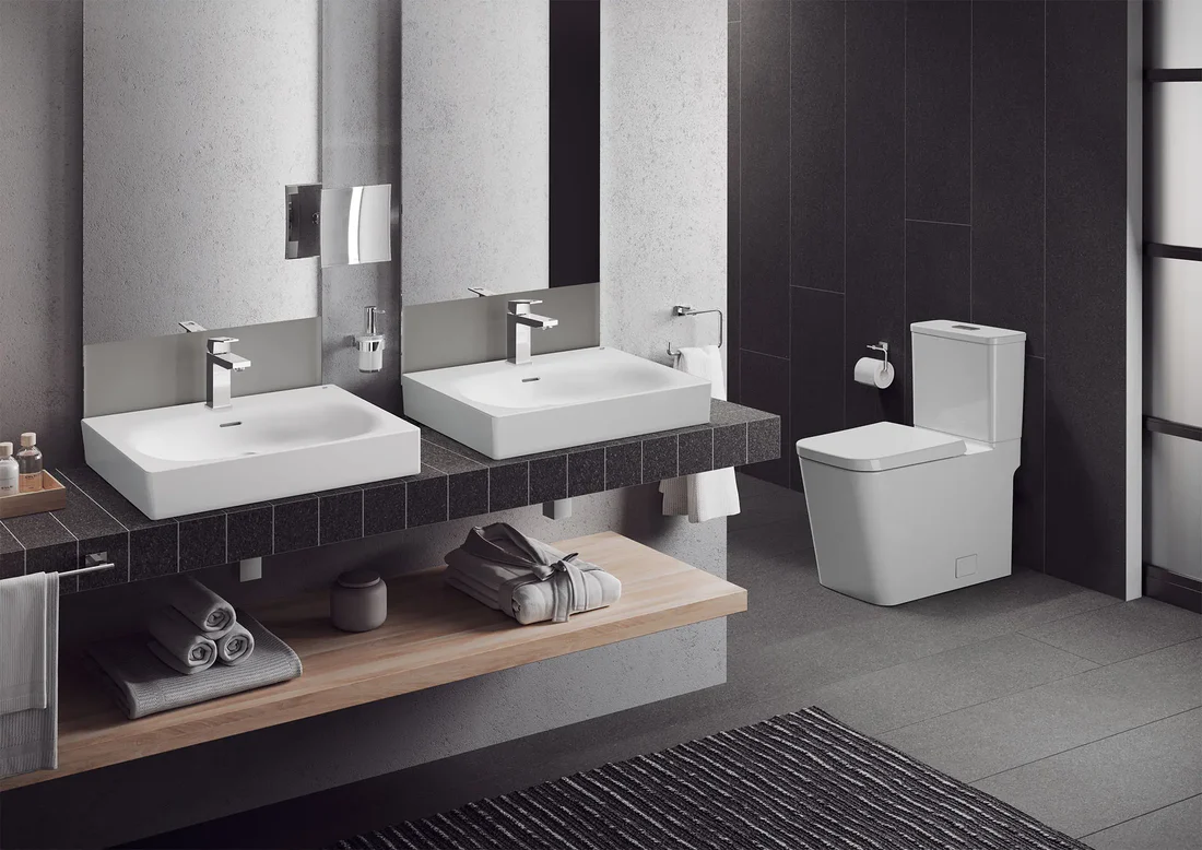 39661-5 Grohe Eurocube 39661 Two-Piece Elongated Dual Flush Toilet - Image 5