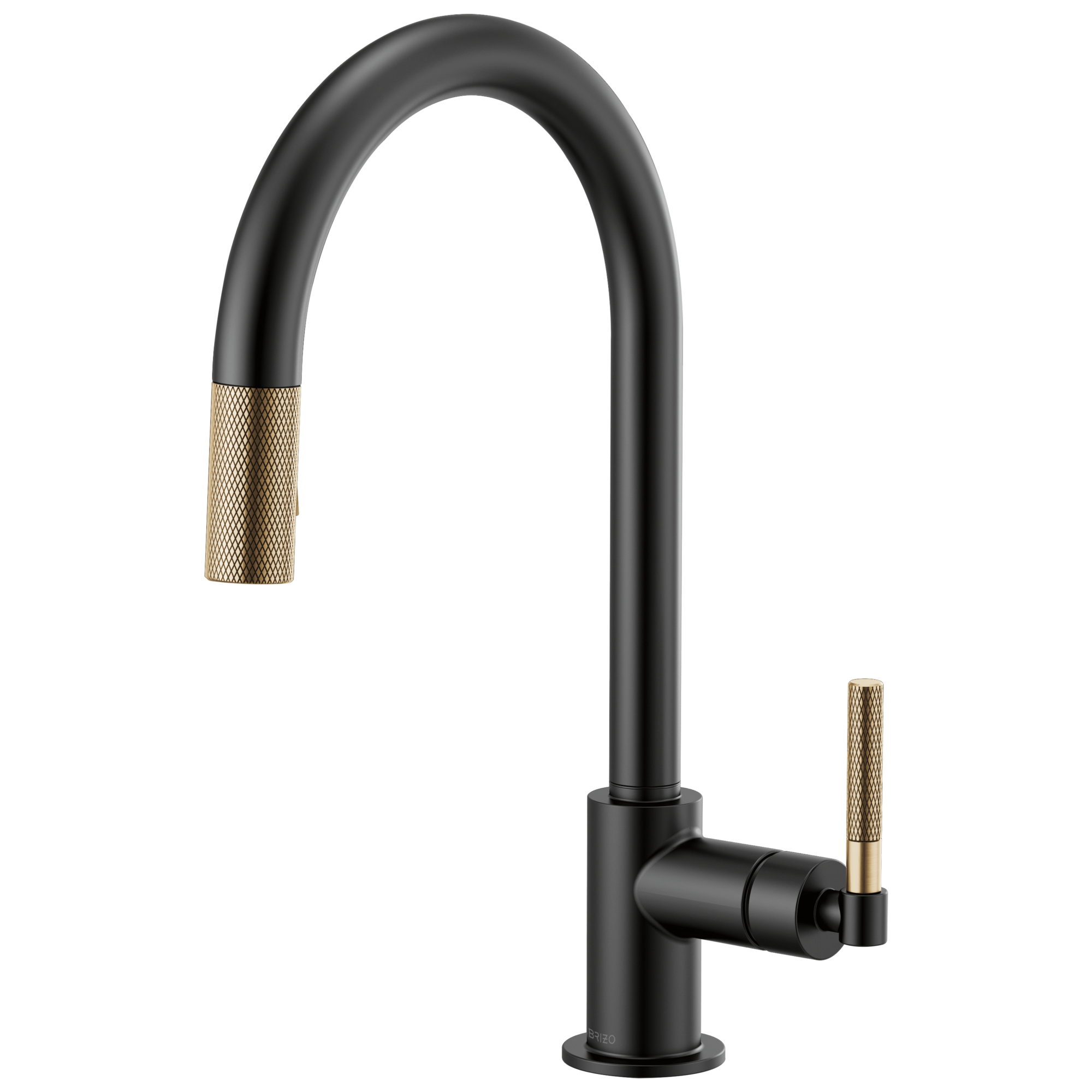 63043LF-BLGL-B1 BRIZO LITZE 63043LF Pull-Down Faucet with Arc Spout and Knurled Handle - Image 7