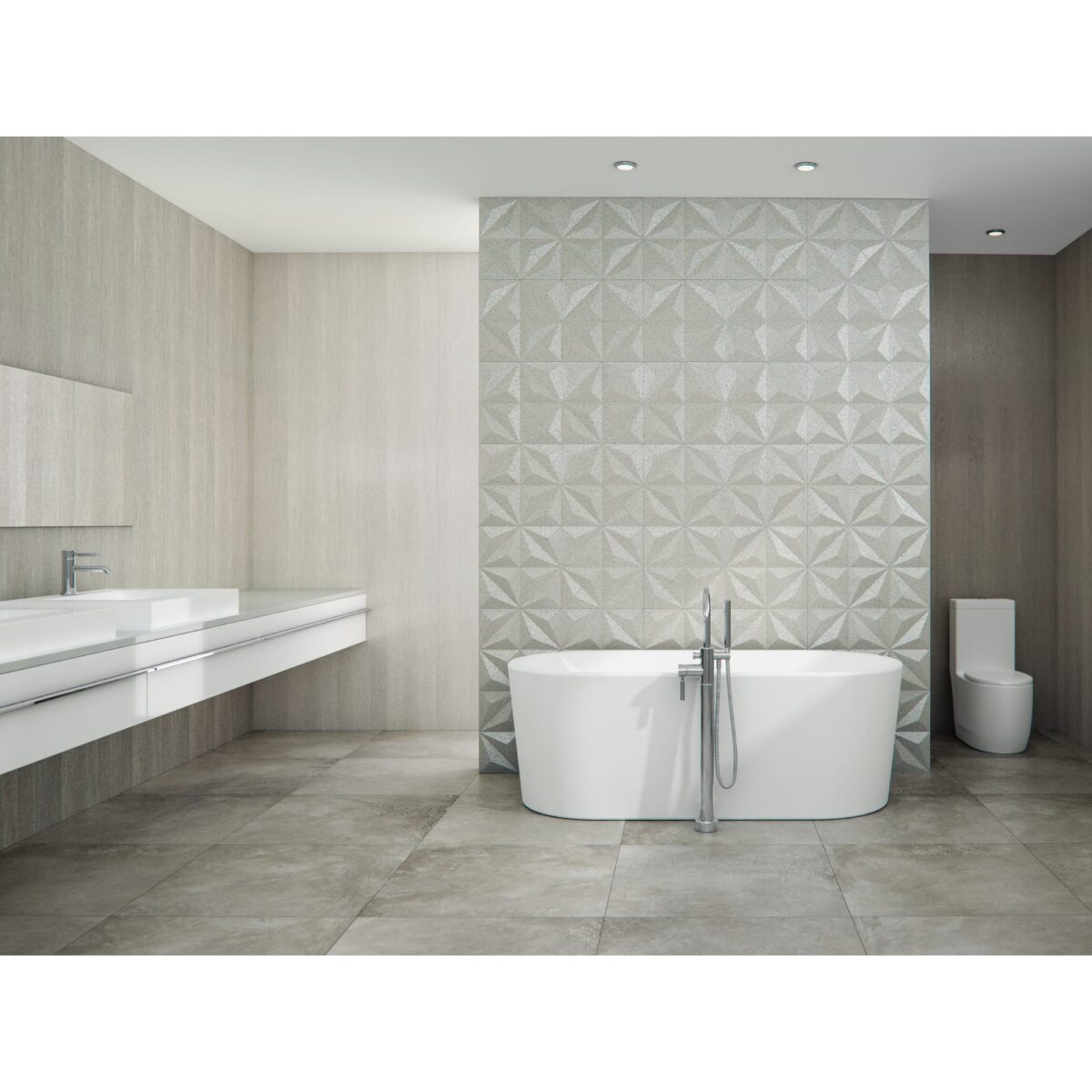 Neptune Nice F1 3266 Freestanding Center Drain Bathtub - Image 1