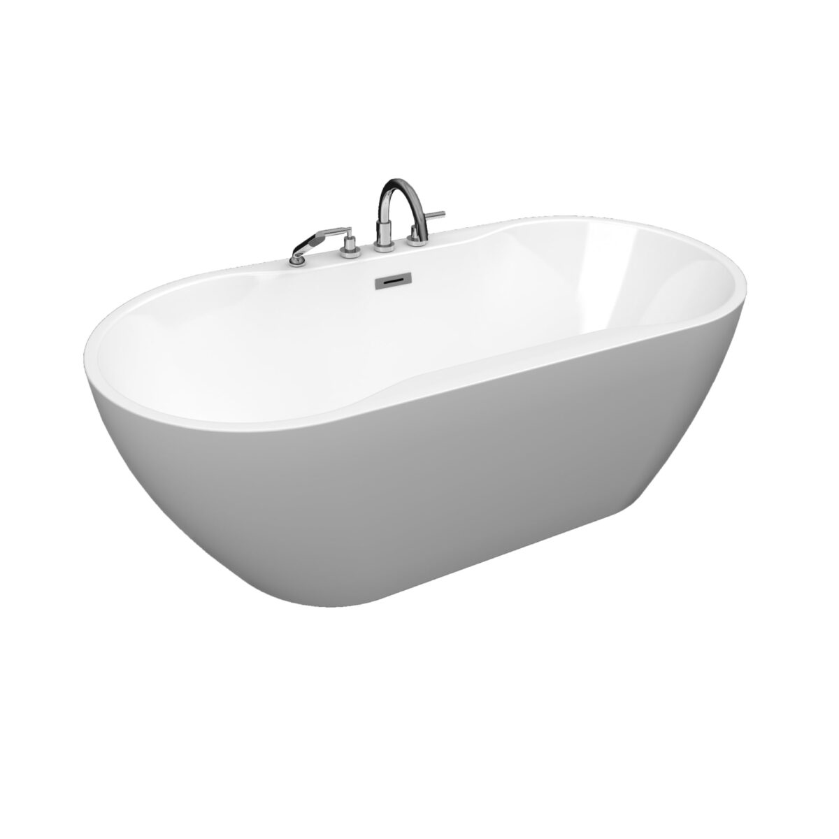 Neptune Berlin F1 3266 AFR Acrylic Freestanding Bathtub - Image 2