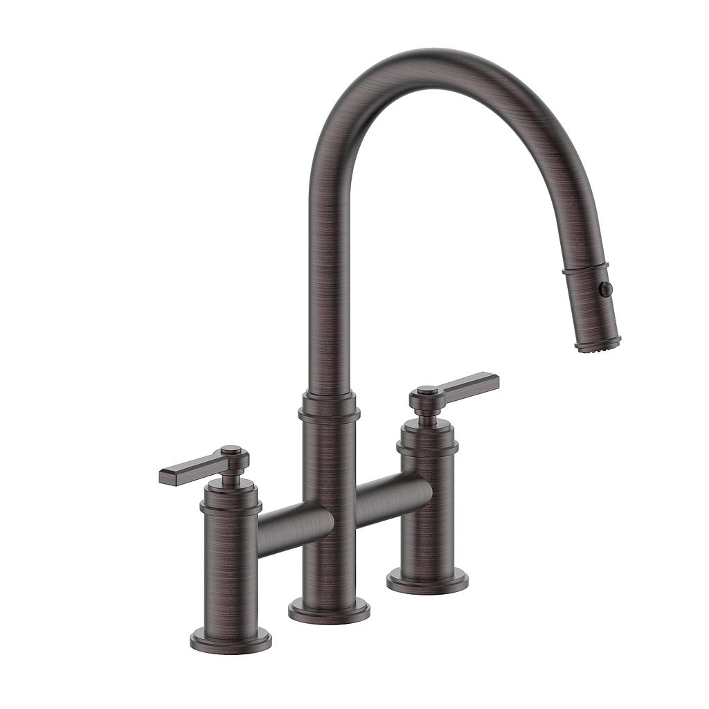 KF.17ZN.1X12-AB Vogt KF.17ZN.1X12 Zehn Bridge Kitchen Faucet - Image 1