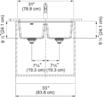 FRANKE Maris MAG1201414 Undermount Double bowl Sink - Image 3