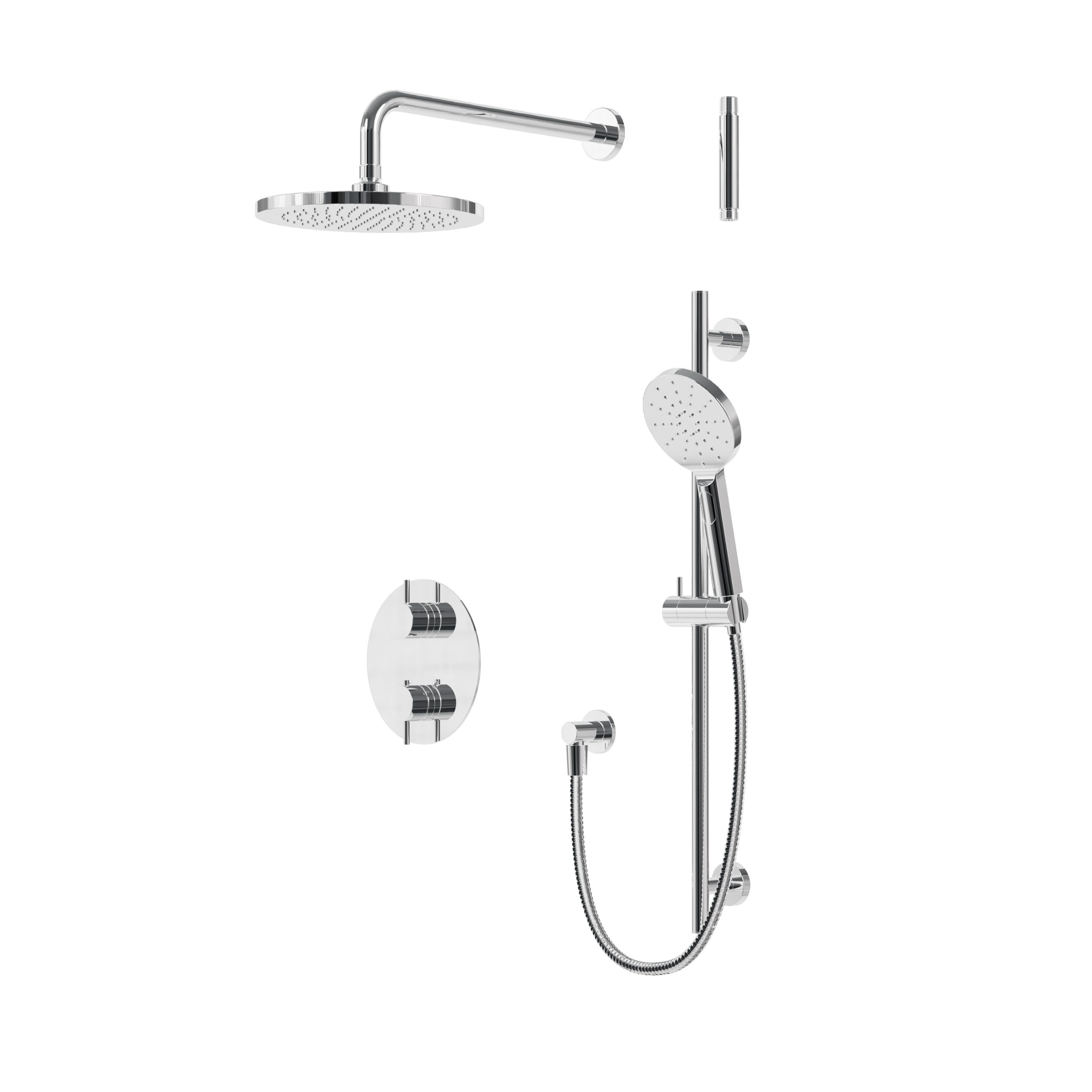 XPRK01_Xpress_Shower_-_round_PC-1-scaled Aquabrass Xpress XPRK01 Umix Thermostatic Shower Trim Kit 2-way Shared - Image 1