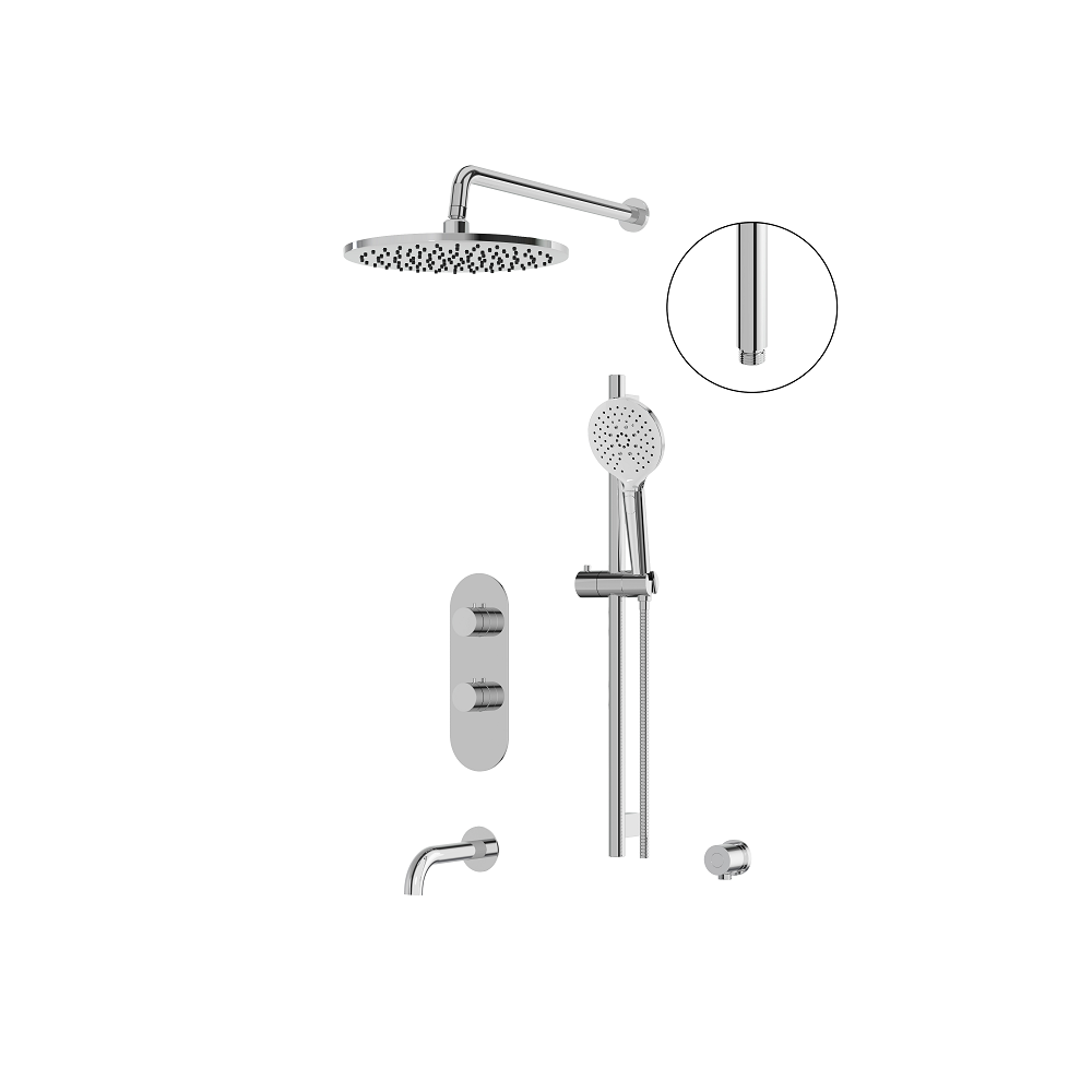 ABSZSHOWERBOXN02GPC-2 Aquabrass SHOWERBOXN02G Showerbox 3-Way Non-Shared - Image 1