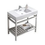 KubeBath Cisco AC36 Stainless Steel Console with Acrylic Sink