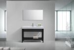KubeBath Cisco AC48-BK Stainless Steel Console with Acrylic Sink - Image 3