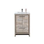 KubeBath Dolce AD624NW Bathroom Vanity with Counter-Top