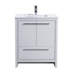KubeBath Dolce AD630GW Bathroom Vanity with Counter-Top