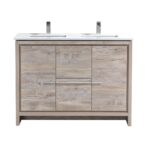 KubeBath Dolce AD648DNW Double Sink Bathroom Vanity