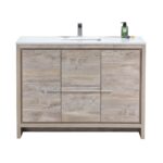 KubeBath Dolce AD648SNW Single Sink Bathroom Vanity