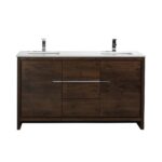 KubeBath Dolce AD660DRW Double Sink Bathroom Vanity