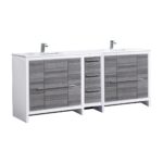 KubeBath Dolce AD684HG Double Sink Bathroom Vanity