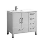 KubeBath Anziano ASL1536R-GW Vanity With Countertop