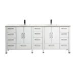 KubeBath Anziano ASL1584-GW Double Sink Vanity W/ Countertop