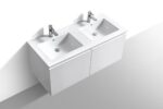 KubeBath BALLI48D Double Sink Wall Mount Bathroom Vanity - Image 4