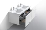 KubeBath BALLI48D Double Sink Wall Mount Bathroom Vanity - Image 5