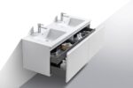 KubeBath BALLI60D Double Sink Wall Mount Bathroom Vanity - Image 5