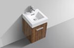 KubeBath Bliss BSL16-GCN Wall Mount Modern Bathroom Vanity