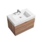 KubeBath Bliss BSL30-HO Wall Mount Modern Bathroom Vanity