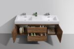 KubeBath Bliss BSL60D-GCN Double Sink Wall Mount Vanity - Image 4