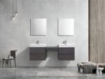 KubeBath Bliss BSL68-GO Double Sink Wall Mount Vanity - Image 2