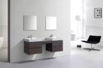 KubeBath Bliss BSL68-GO Double Sink Wall Mount Vanity - Image 3