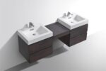KubeBath Bliss BSL68-GO Double Sink Wall Mount Vanity - Image 4