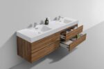 KubeBath Bliss BSL72D-GCN Double Sink Wall Mount Vanity - Image 4