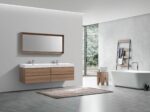 KubeBath Bliss BSL80D-HO Double Sink Wall Mount Vanity - Image 3