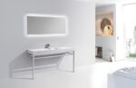 KubeBath Haus CH60S Single Sink Stainless Steel Console - Image 3