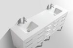 KubeBath Eiffel E72-GW Double Vanity with Quartz Counter Top - Image 3