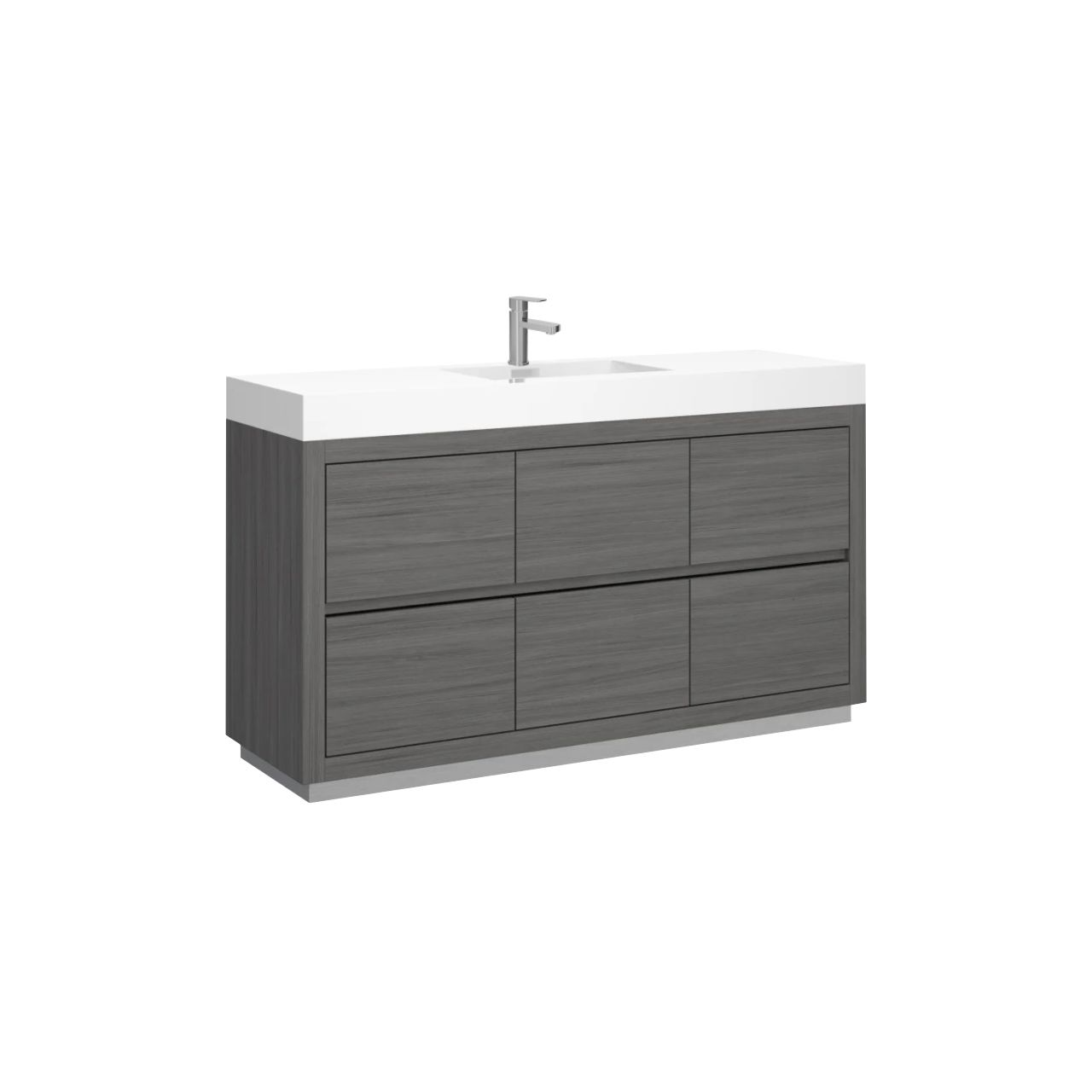 FMB60S-VAG KubeBath Bliss FMB60S-VAG Single Sink Bathroom Vanity - Image 1