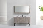 KubeBath Bosco KB60DNW Double Sink Modern Bathroom Vanity - Image 4