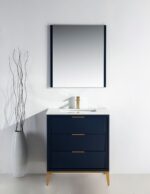 KubeBath Divani KD9930Blue Freestanding Single Sink Vanity - Image 9
