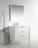 KubeBath Divani KD9936GW Freestanding Single Sink Vanity - Image 3
