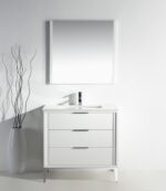 KubeBath Divani KD9936GW Freestanding Single Sink Vanity - Image 4