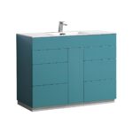 KubeBath Milano KFM48S-TG Single Sink Bathroom Vanity