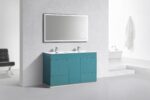 KubeBath Milano KFM60D-TG Double Sink Bathroom Vanity - Image 3