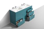 KubeBath Milano KFM60D-TG Double Sink Bathroom Vanity - Image 5