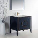 KubeBath Vetro KV8836BLUE Vanity With Quartz Counter Top - Image 4