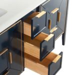 KubeBath Vetro KV8860BLUE Vanity With Quartz Counter Top - Image 6