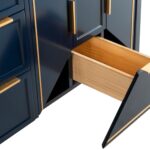 KubeBath Vetro KV8860BLUE Vanity With Quartz Counter Top - Image 8