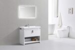 KubeBath Levi L1000GW Modern Bathroom Vanity - Image 4