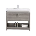 KubeBath Levi L1000HGASH Modern Bathroom Vanity