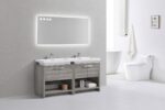 KubeBath Levi L1600HGASH Modern Bathroom Vanit - Image 5
