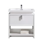 KubeBath Levi L800GW Modern Bathroom Vanity