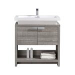 KubeBath Levi L800HGASH Modern Bathroom Vanity