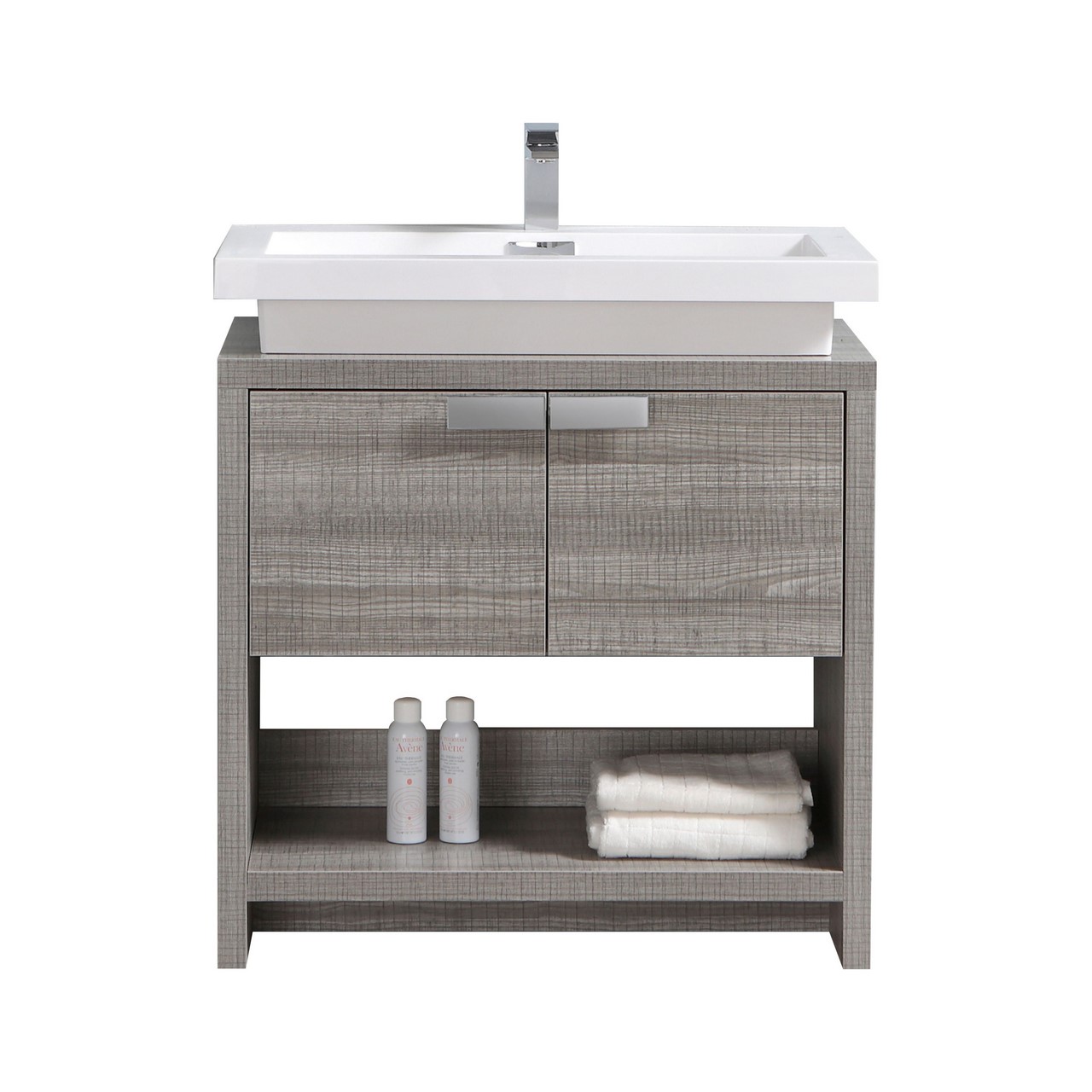 L800HGASH-1 KubeBath Levi L750HGASH Modern Bathroom Vanity - Image 1